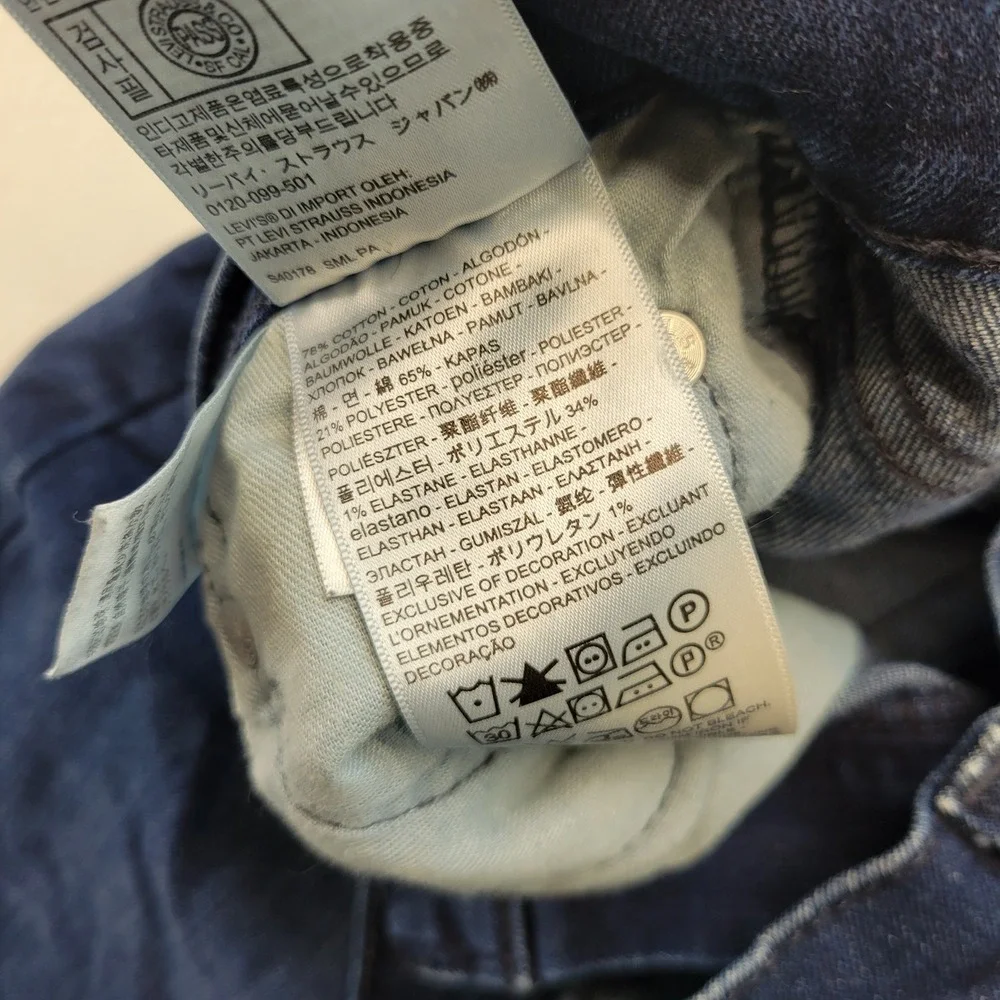Levi's 502 Regular Taper Jeans Mens 30x30 Dark Wash All Seasons Tech Denim